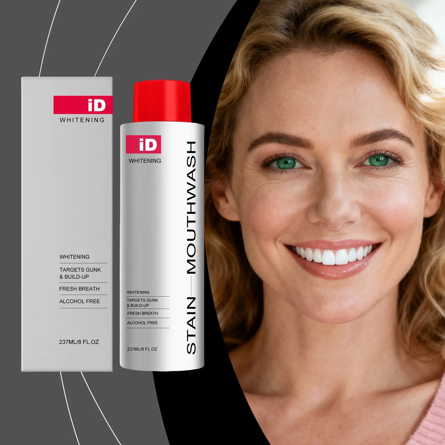 Get a Brighter Smile with You Daily Whitening Mouthwash, Deeply Cleaning and Removing Tough Tooth Stains, Anti-Plaque Formula for Long-Lasting Fresh Breath and a Healthy Mouth AliExpress
