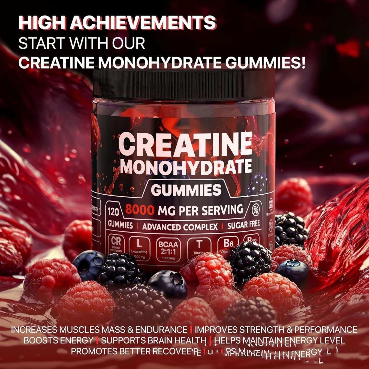Creatine Gummies And Vitamins BoosTelle
