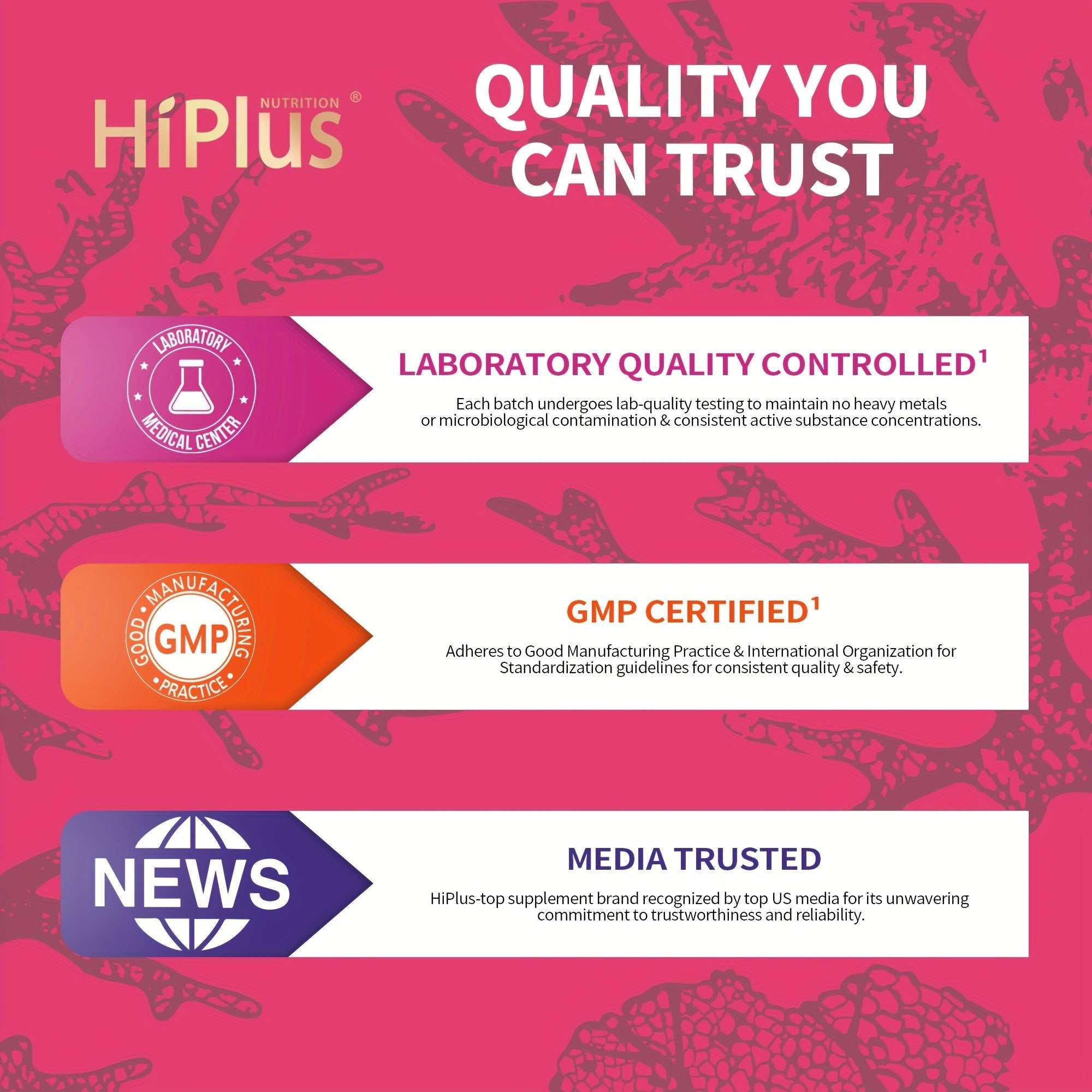 Hiplus Hair Growth Gummies - Collagen Complex, 90 Count BoosTelle