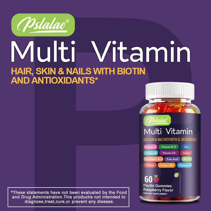 Premium Antioxidant Multivitamin - 60 Capsules for Healthy Hair, Skin, Nails & Brain Support BoosTelle