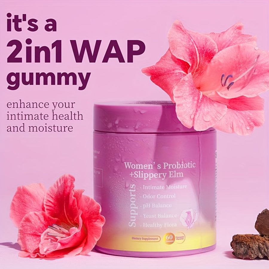 Women's Probiotic Gummies - 60 Count Daily Digestive Health Support BoosTelle