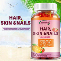 Hair Growth & Nail Strengthening Supplements - 60 Capsules with Collagen, Biotin & Vitamins BoosTelle