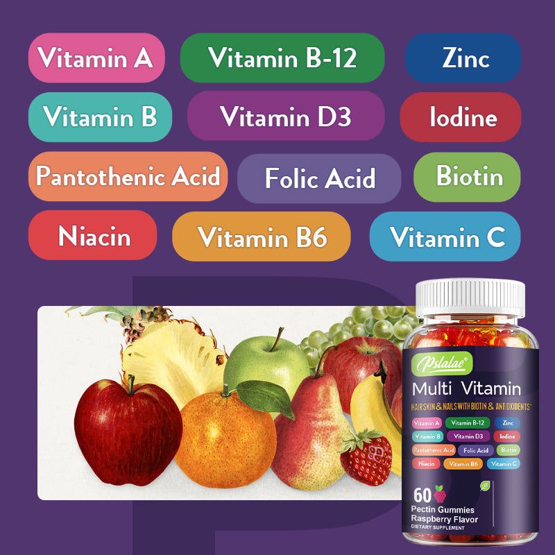 Premium Antioxidant Multivitamin - 60 Capsules for Healthy Hair, Skin, Nails & Brain Support BoosTelle
