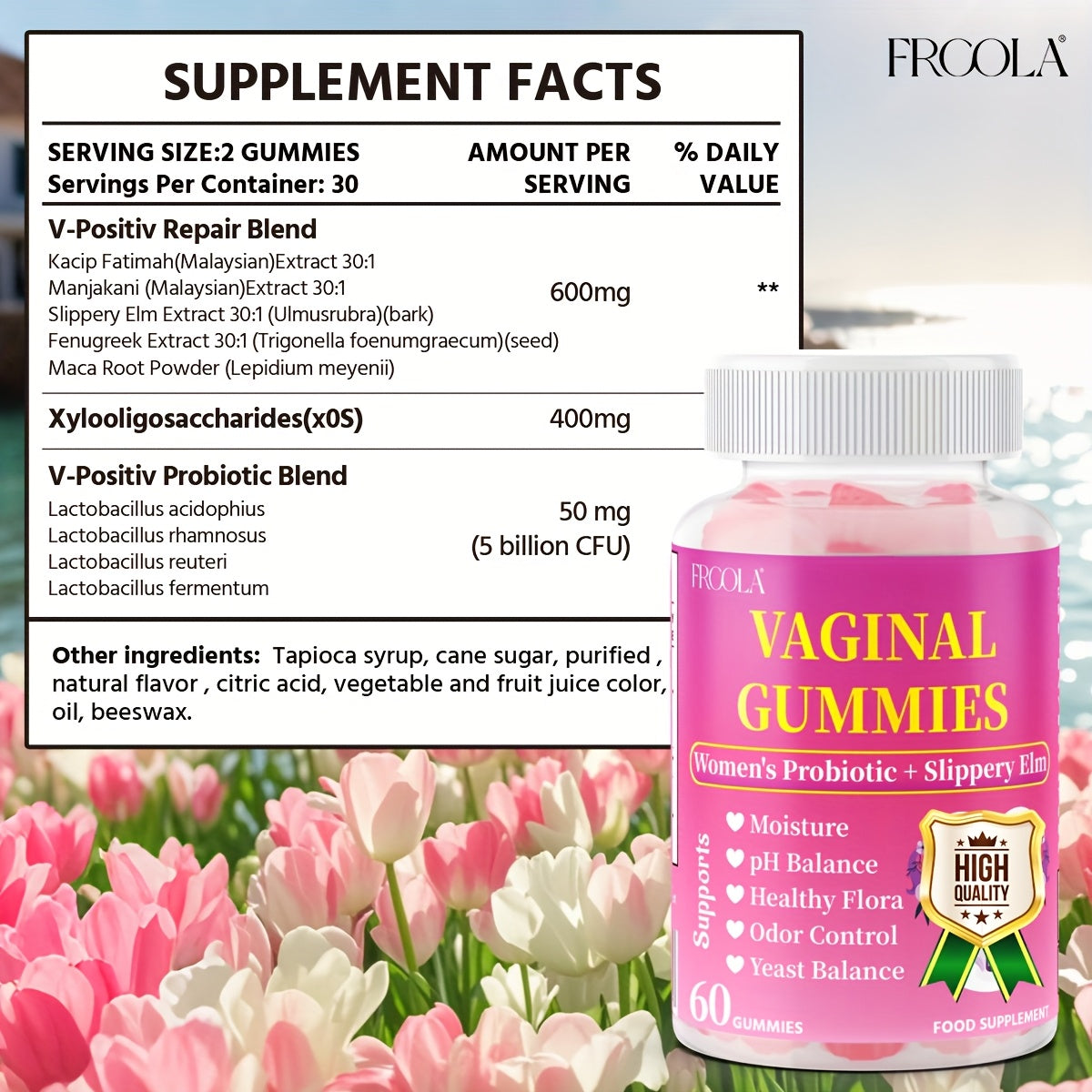 Women's Feminine Health Gummies - Natural Private Care Support with Probiotics, Fenugreek & Maca Root BoosTelle