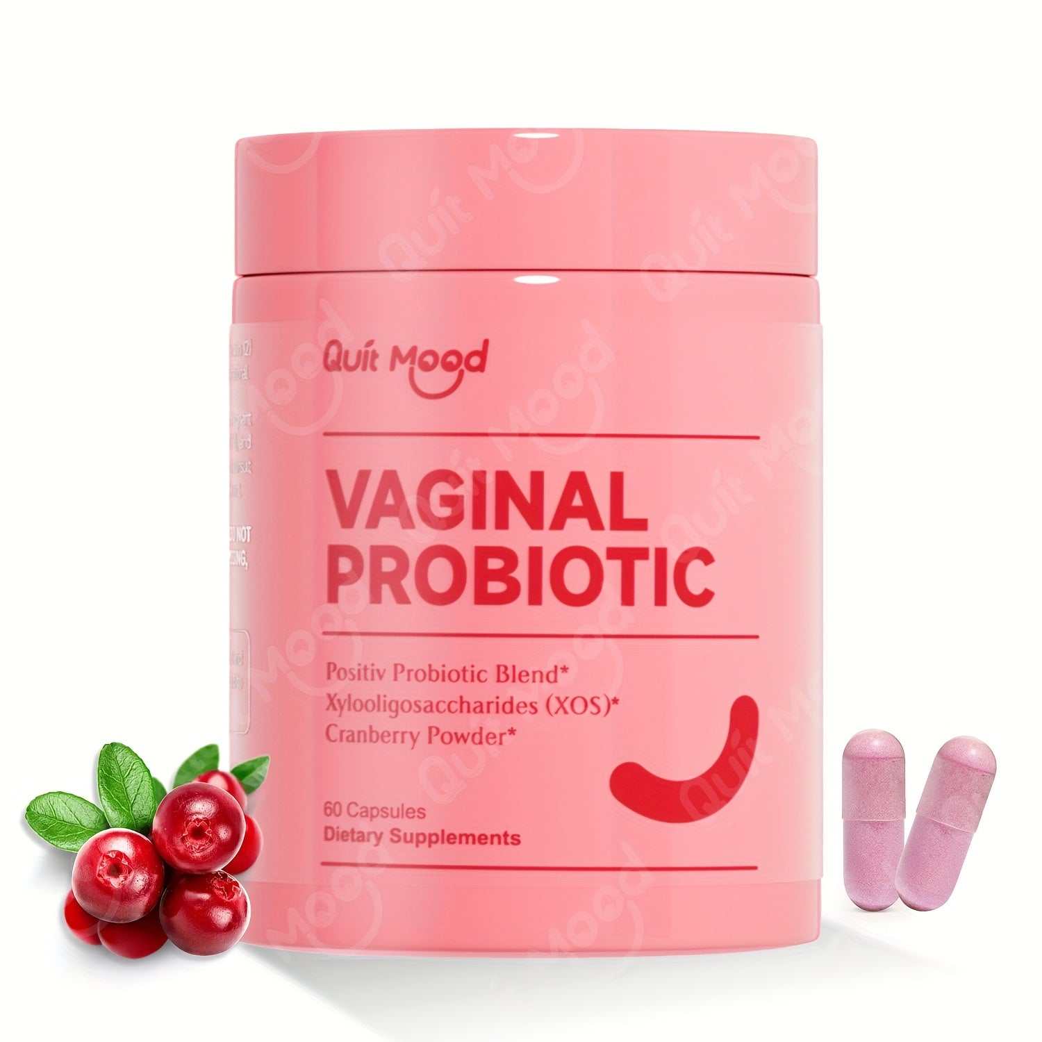 Women's Private Probiotics - pH Balance Support for Intimate Health with Cranberry (60 Capsules) BoosTelle