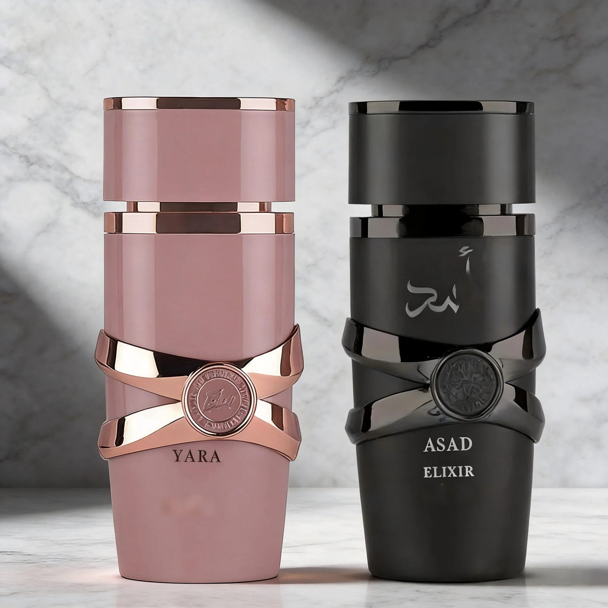 New Arabian Perfume Set Yara & Asad Elixir | Dubai Luxury Fragrance for Women & Men | Perfect Gift for Mother’s Day & Graduation BoosTelle