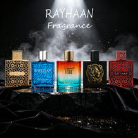 Rayhaan Eau de Parfum Spray Collection – Long-Lasting Fragrance for Men & Unisex, Crimson, Lion, Tropical Vibe, Pacific Aura & Elixir – Premium Scent, 3.4 oz / 100 ml Options BoosTelle