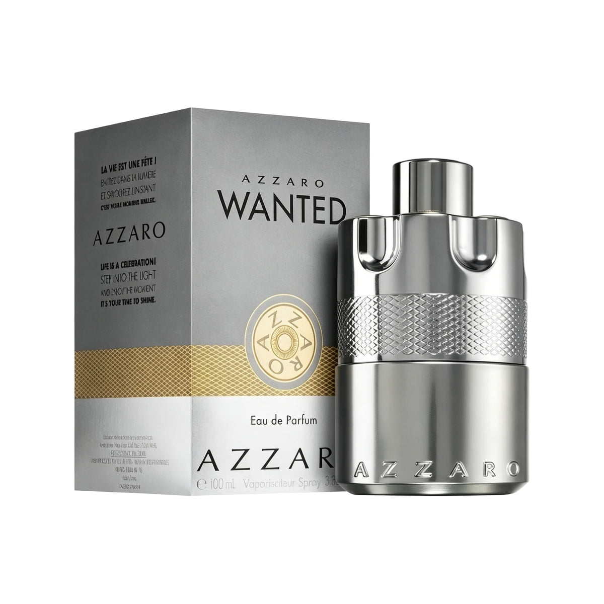 Azzaro The Most Wanted Parfum | Black-gold gun design, tobacco-amber notes, maximum longevity BoosTelle