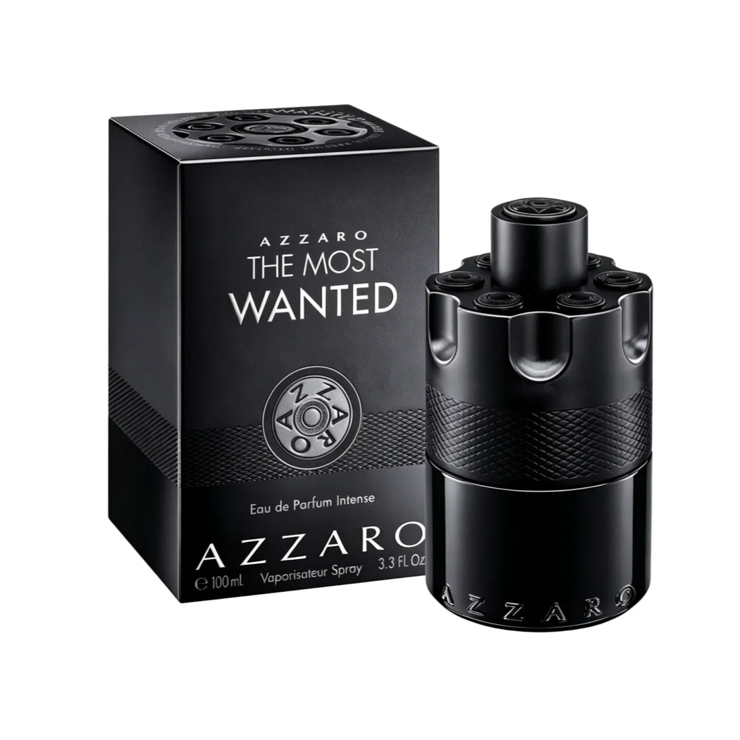 Azzaro The Most Wanted Parfum | Black-gold gun design, tobacco-amber notes, maximum longevity BoosTelle