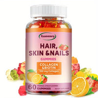 Hair Growth & Nail Strengthening Supplements - 60 Capsules with Collagen, Biotin & Vitamins BoosTelle